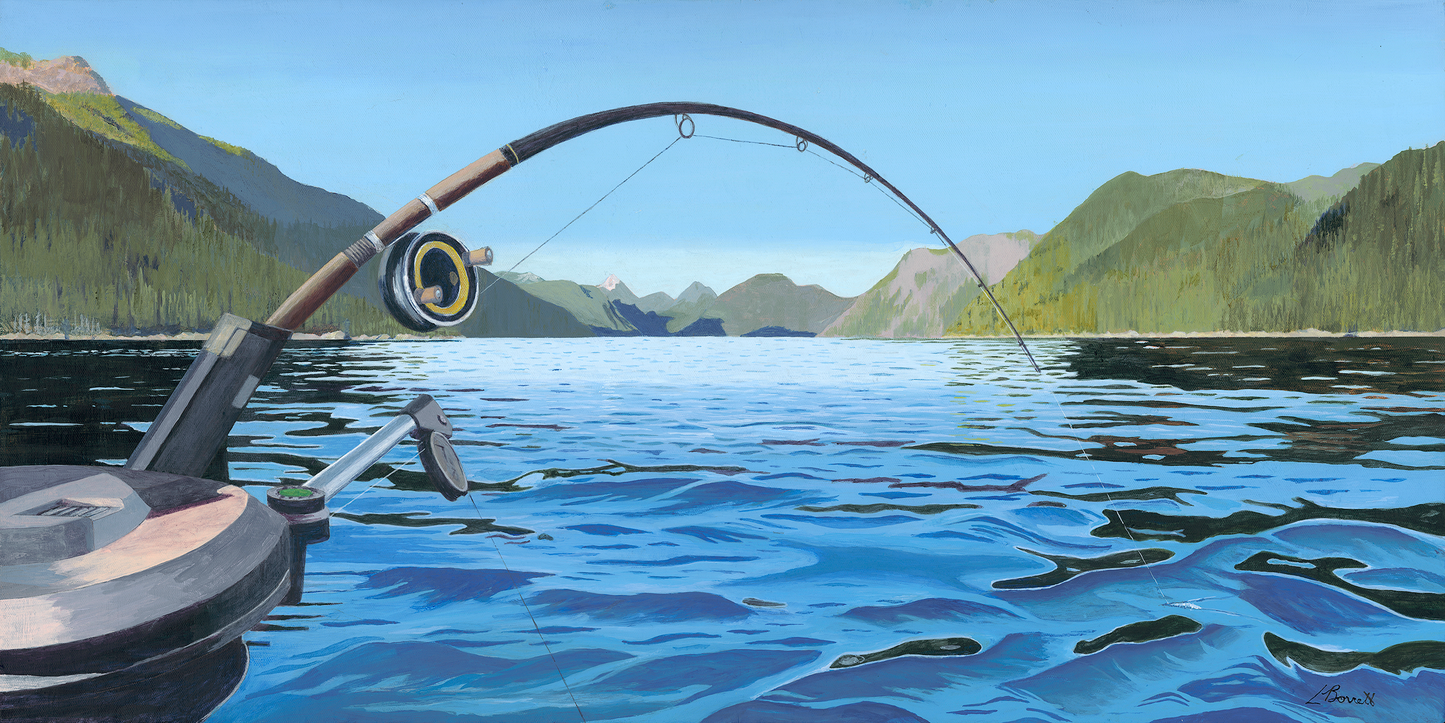 Lure of the Open Ocean - Acrylic Original - (SOLD) 36" x 18"