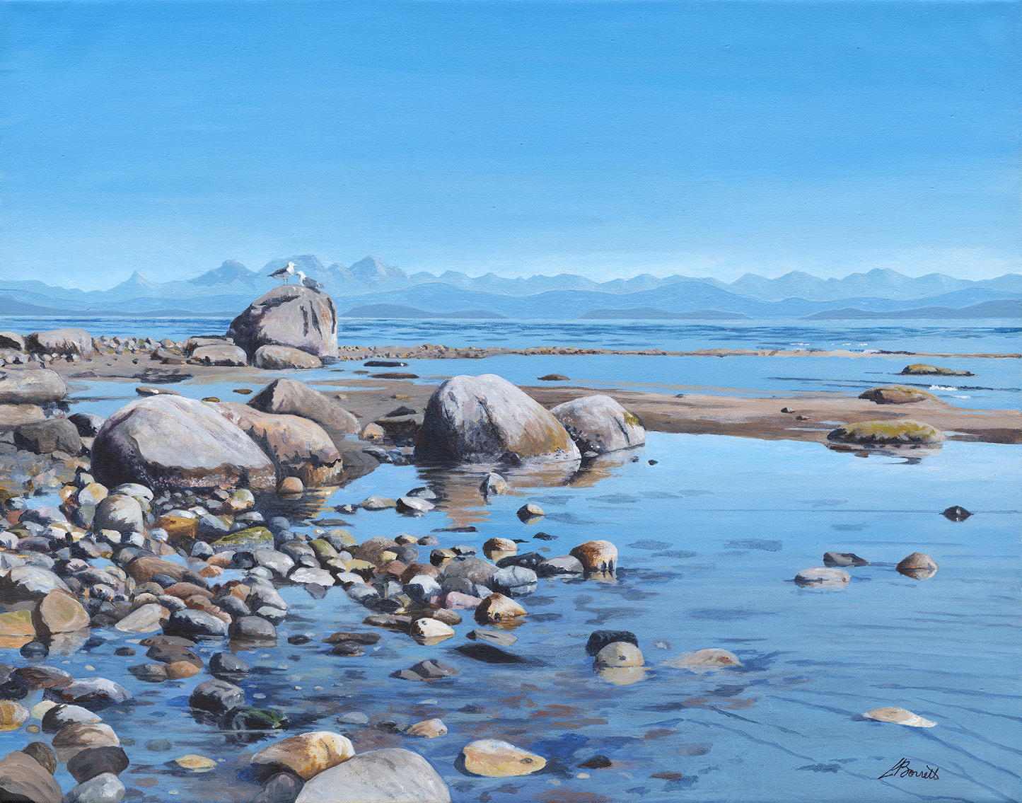 Meeting Place - Acrylic giclee printed on canvas 28" x 22" $510
