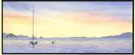 Calm Moments - Watercolour Original - Framed
