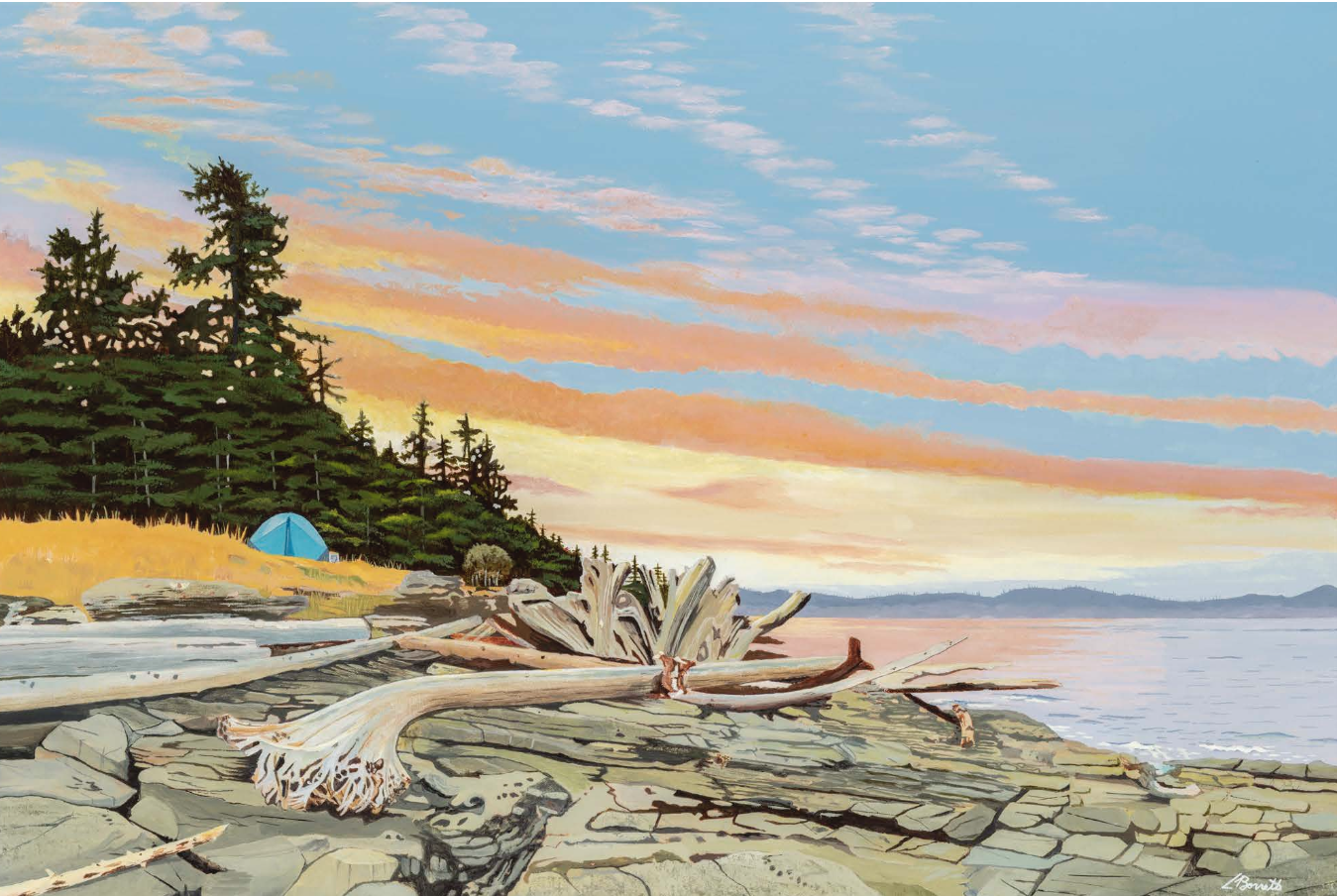 Island Solitude - acrylic print 22" x 14.5