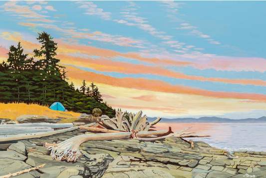 Island Solitude - acrylic print 22" x 14.5
