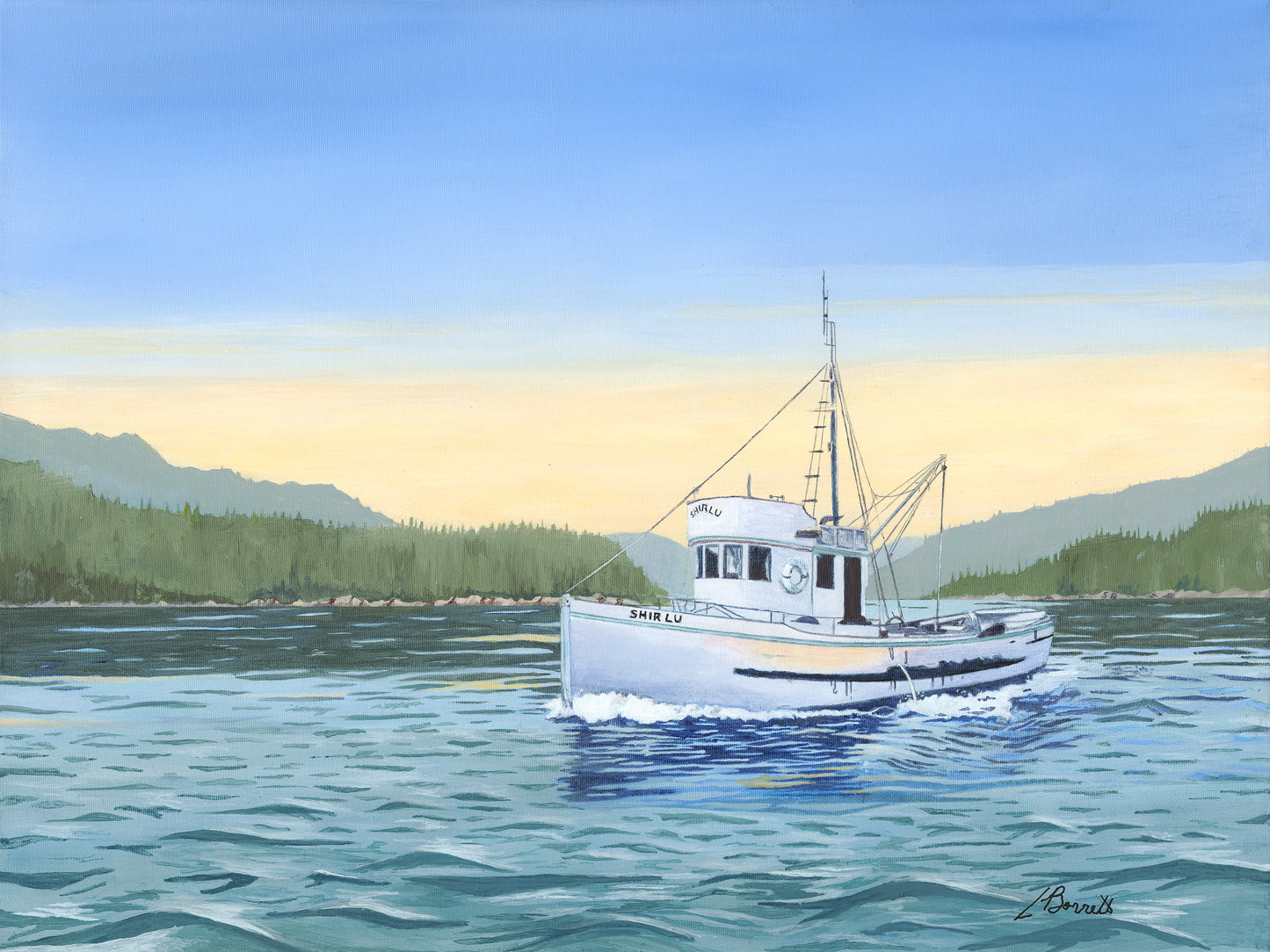 Catching the morning - giclee on canvas 24" x 18"