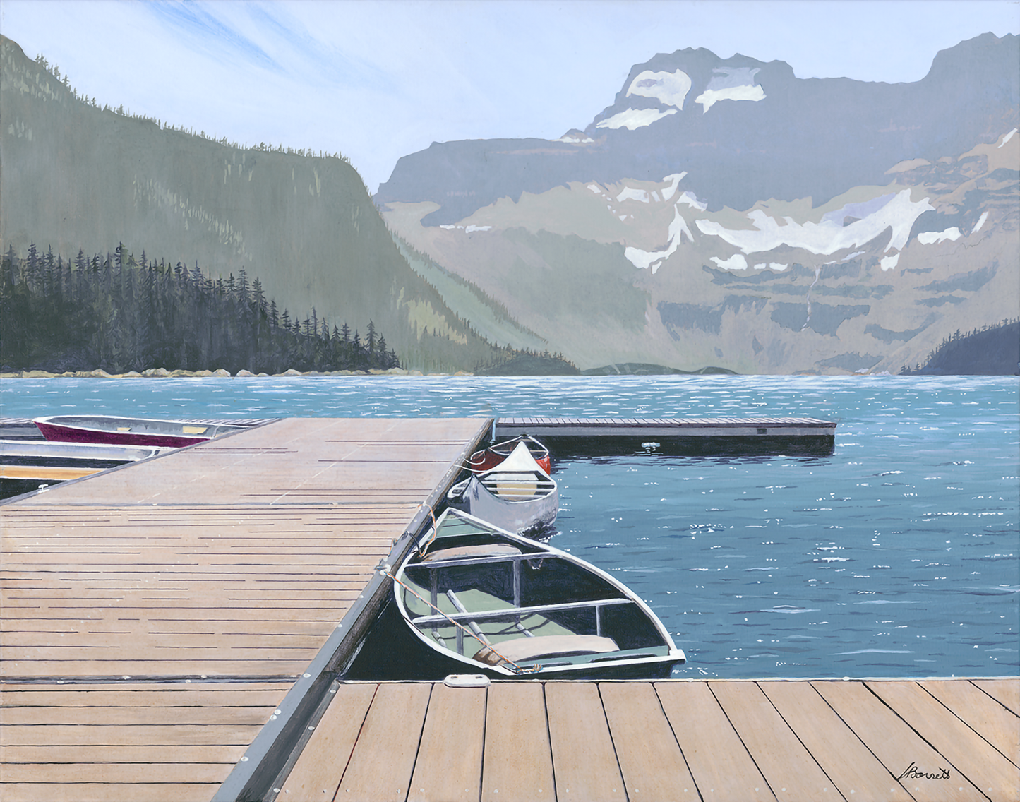 Cameron Lake, Waterton Lakes National Park - Giclee on canvas 22" x 28"