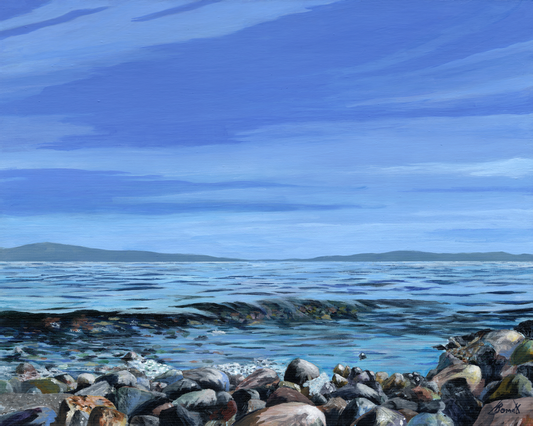 Seaside - Acrylic, Giclee printed on Canvas 30" x 24" $520