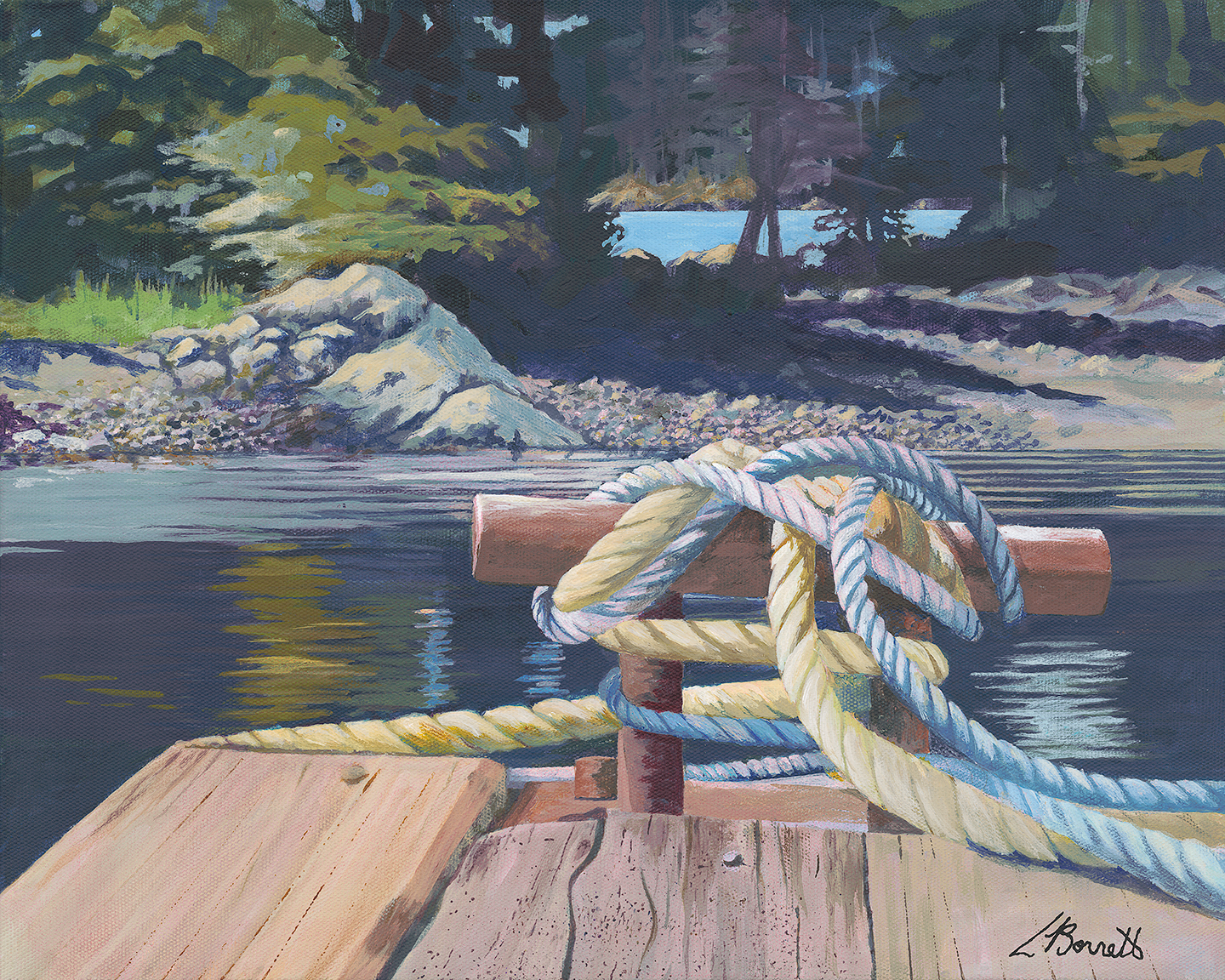 All Tied Up - Acrylic Giclee 20" x 16"