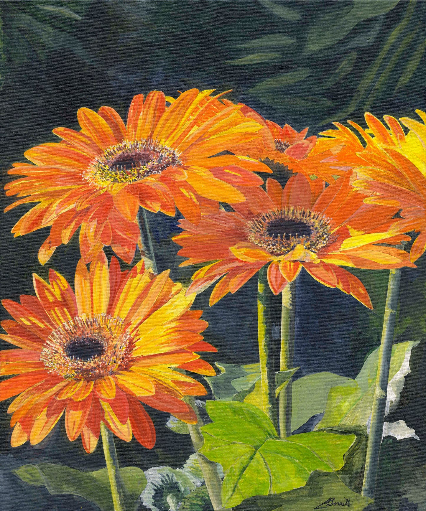 Audacious Daisies - Print to fit 16" x 20"